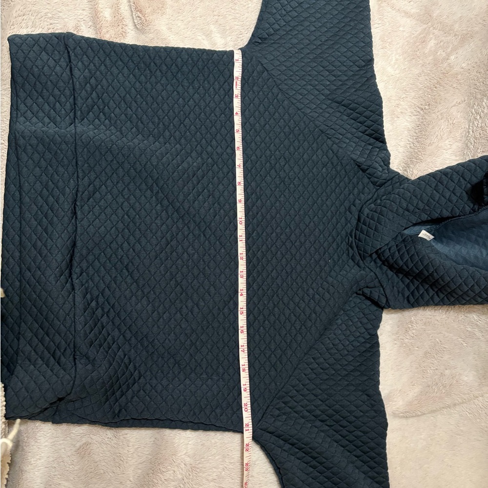 New Balance Quilted Navy Hoodie